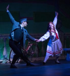 The Sound of Music was ETC's 21st production. Pictured here are Will Bolton '17 (Rolf) and Georgia Grant '15 (Liesl). John Anderson photo.