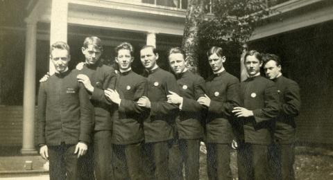 Balsams Hotel employee photo album, circa 1913-1917