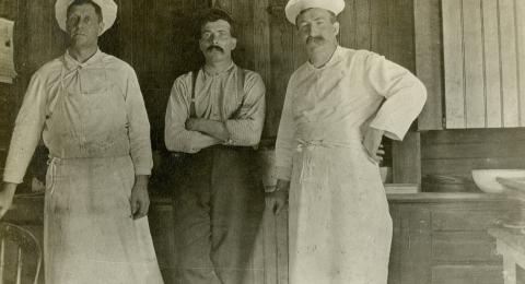 Balsams Hotel employee photo album, circa 1913-1917