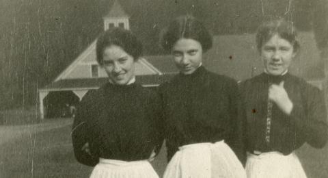 Balsams Hotel employee photo album, circa 1913-1917