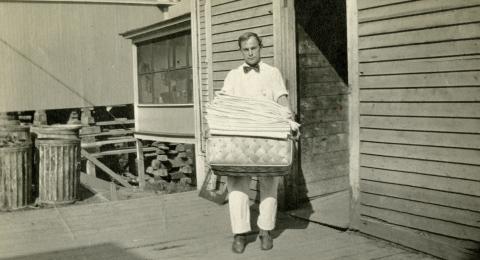 Balsams Hotel employee photo album, circa 1913-1917