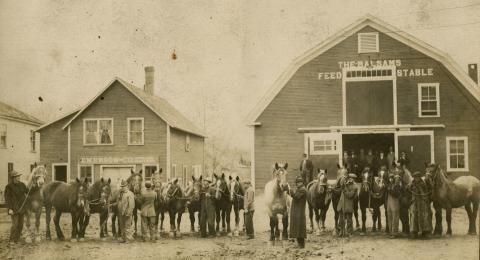 Balsams Hotel employee photo album, circa 1913-1917