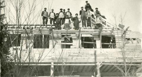 Balsams Hotel employee photo album, circa 1913-1917