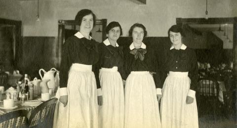 Balsams Hotel employee photo album, circa 1913-1917