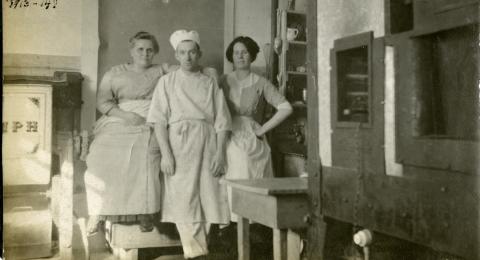 Balsams Hotel employee photo album, circa 1913-1917