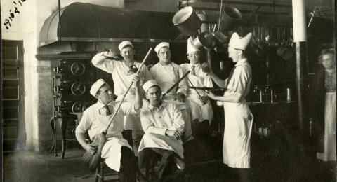 Balsams Hotel employee photo album, circa 1913-1917