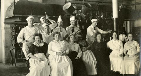 Balsams Hotel employee photo album, circa 1913-1917