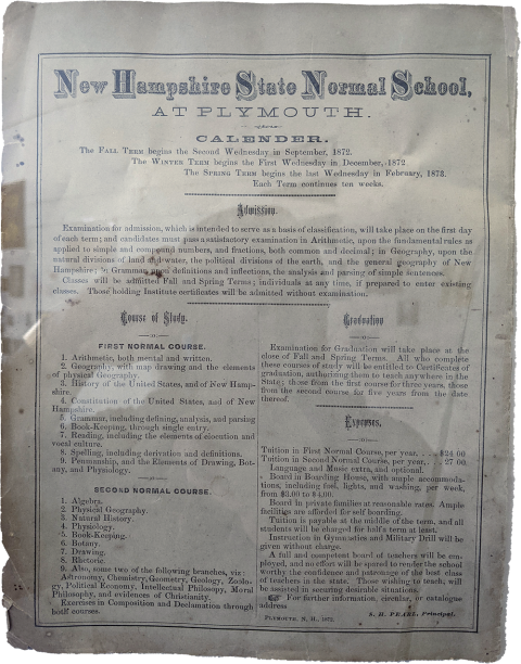 Plymouth State in 150 Objects exhibition prehistory item