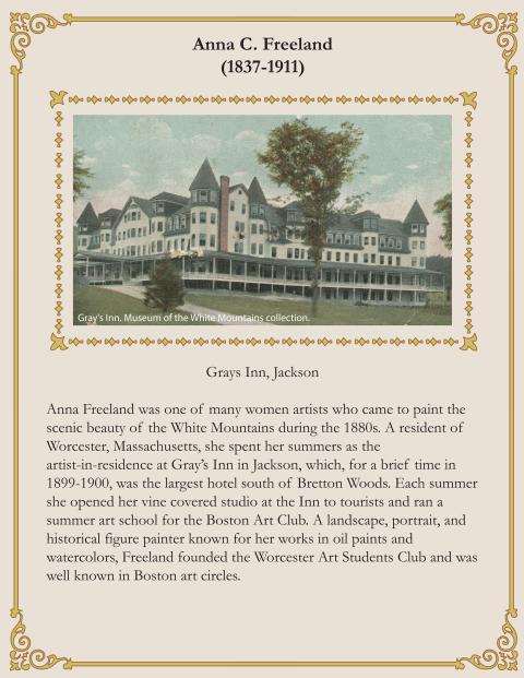 Anna C. Freeland artist residency biography