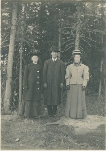 three people outdoors