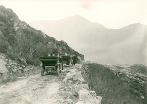car on mountain road