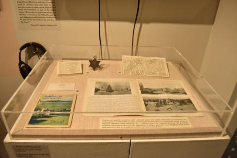 Exhibit of the Maplewood Club's brochures