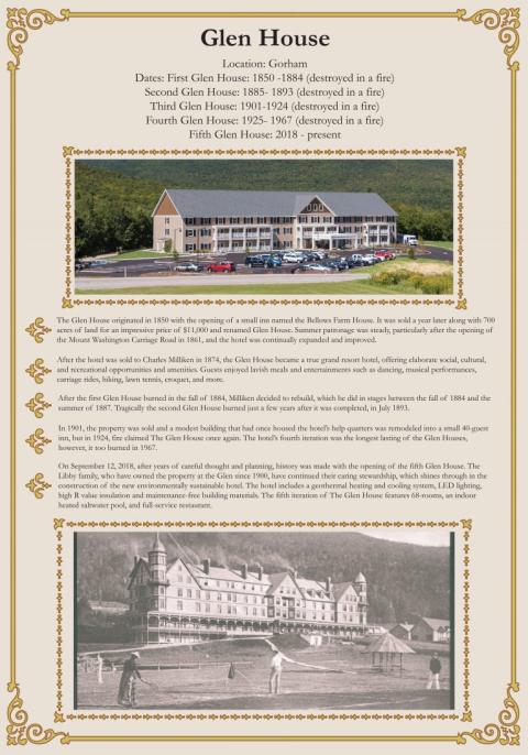 Glen House fact sheet