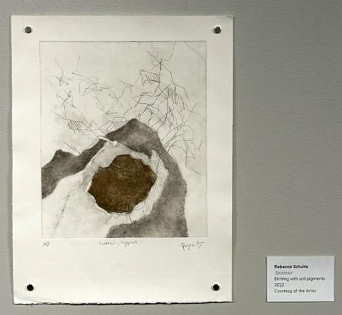 Spodosol, Etching with soil pigments, 2022