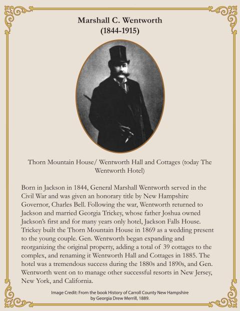 Marshall C. Wentworth biography sheet