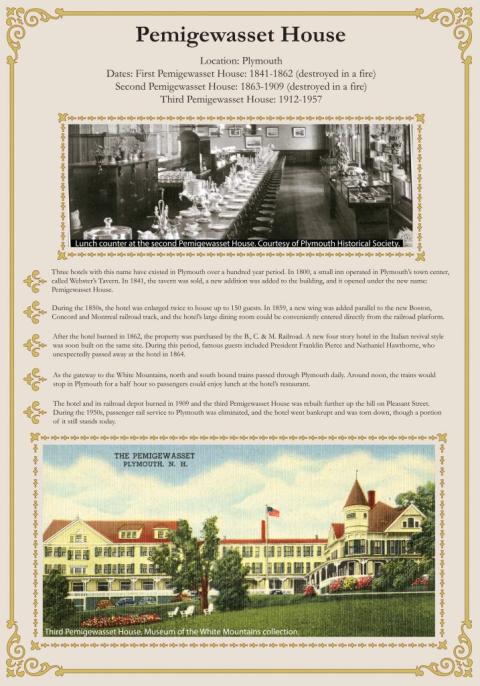 Pemigewasset House fact sheet