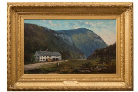 oil painting of Crawford Notch, by Frank Shapleigh