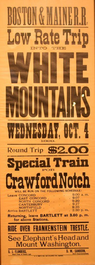 Day Trip to Mount Washington Excursion broadsides