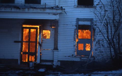 Burning of the Crawford House, 1977