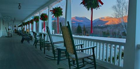 Eagle Mountain House & Golf Club current porch view