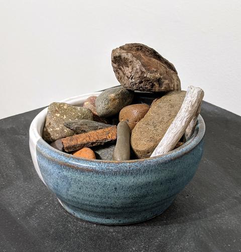 Forest Collection I, ceramic and found objects, 2020