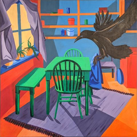 “Bad Omen” Karissa Roberts, Acrylic Paint, Best in Show Level C