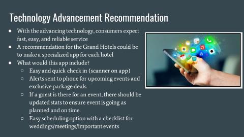 Marketing student capstone project deck slide