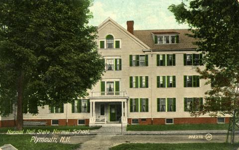 Plymouth State in 150 Objects exhibition 1910s Normal Hall