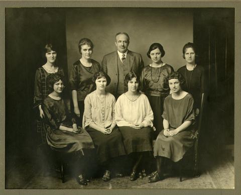 Plymouth State in 150 1920s debate team