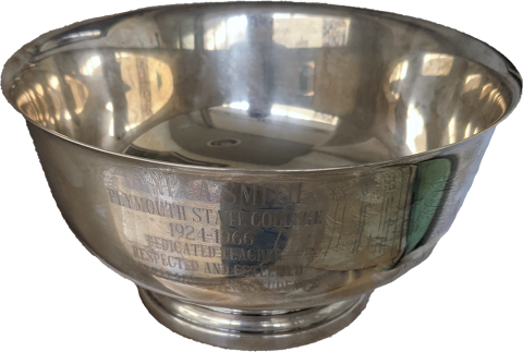 Plymouth State in 150 1920s silver bowl 
