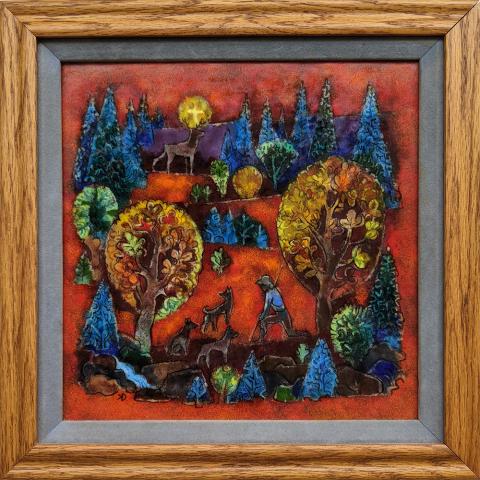 Plymouth State in 150 Objects exhibition 1940s 1930 enamal painting