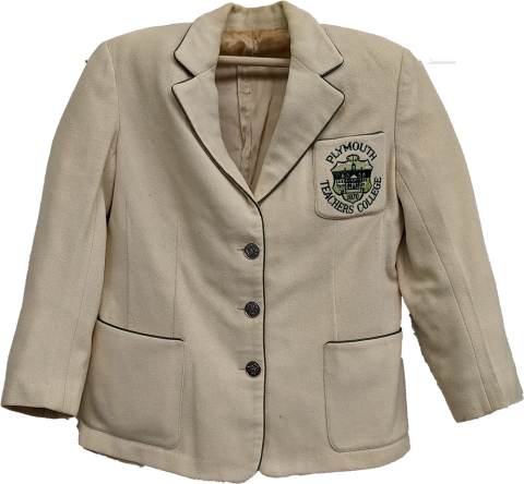 Plymouth State in 150 Objects exhibition 1940s teachers college suit jacket