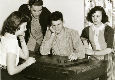 Plymouth State in 150 Objects 1950s students in Mary Lyon