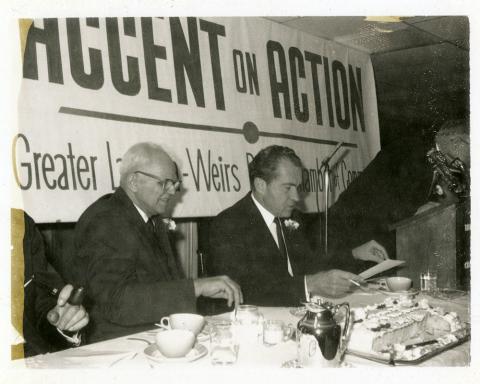 Plymouth State in 150 Objects 1950s Nixon at during vice presidential primaries