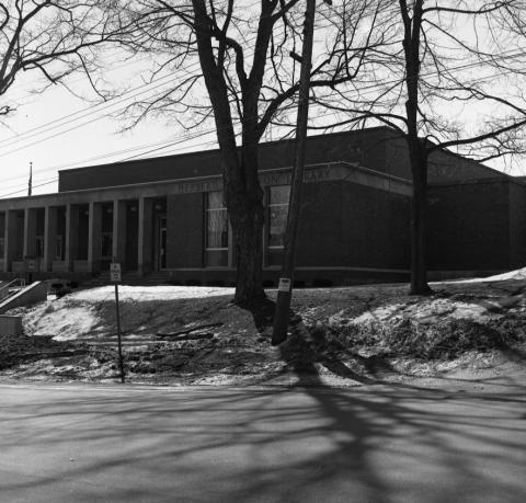 Plymouth State in 150 exhibition 1960s Lamson Library