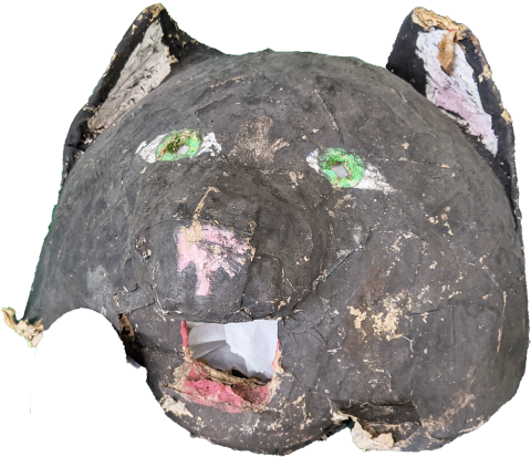 Plymouth State in 150 exhibition 1960s paper mache mask