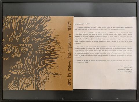 Plymouth State in 150 exhibition 1970s art collage