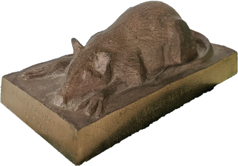 Plymouth State in 150 Objects exhibition 1980s golden rat award