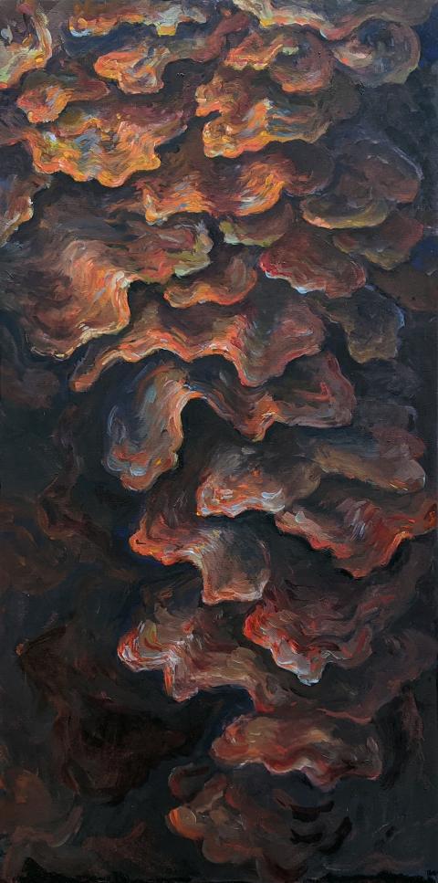 Plymouth State in 150 Objects exhibition 2000s Karen Munro abstract painting