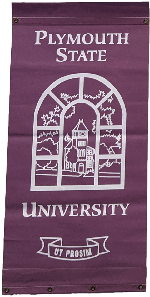 Plymouth State in 150 Objects exhibition 2000s banner
