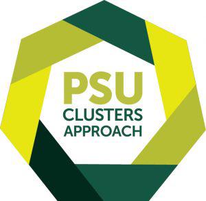 Plymouth State in 150 Objects exhibition 2010s PSU clusters approach graphic