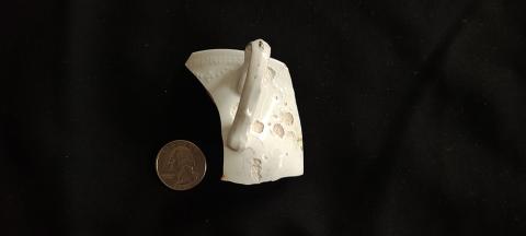 Plymouth State in 150 Objects exhibition 2010s Holmes house dig found item