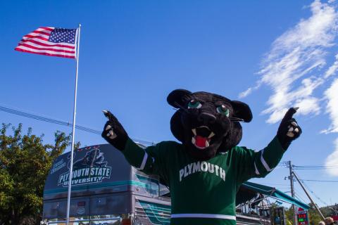 Plymouth State in 150 Objects exhibition 2010s homecoming mascot