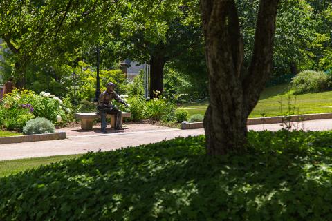 Plymouth State in 150 Objects exhibition 2010s robert frost statue