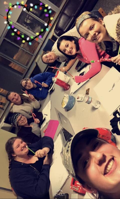 Plymouth State in 150 Objects exhibition 2010s students at first fire