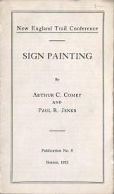 Sign painting brochure from the New England Trail Conference