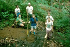 Wonalancet Out Door Club and Chocorua Mountain Club on the Whitin Brook Trail in the 1990s
