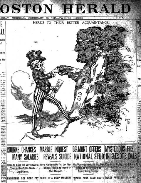 “Here’s to Their Better Acquaintance,” Boston Herald cartoon, February 16, 1911