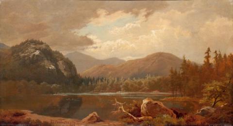 Hart’s Ledge, and Echo Lake, near North Conway NH, Thomas J. Fenimore, oil on canvas