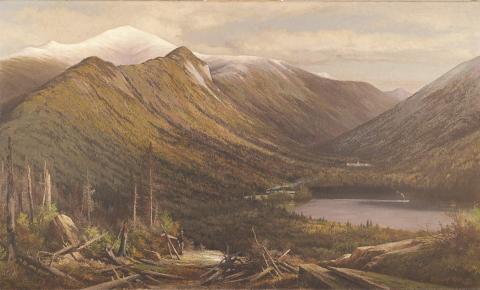 “Franconia Notch, White Mountains—Echo Lake and Profile House,” by Edward Hill, 1887